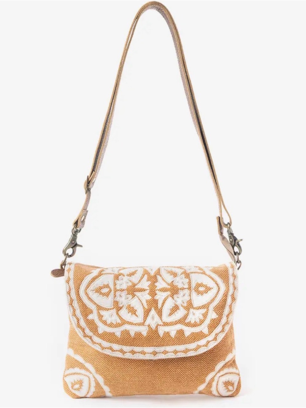 Myra Bag Rose Canyon Textile Woven Crossbody Bag Purse Handbag